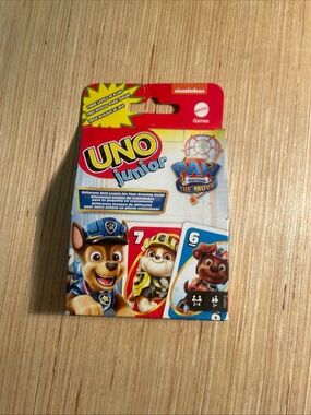 UNO Junior Paw Patrol The Movie Card Game - Red/Blue Packaging